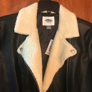 Faux Leather Moto Jacket